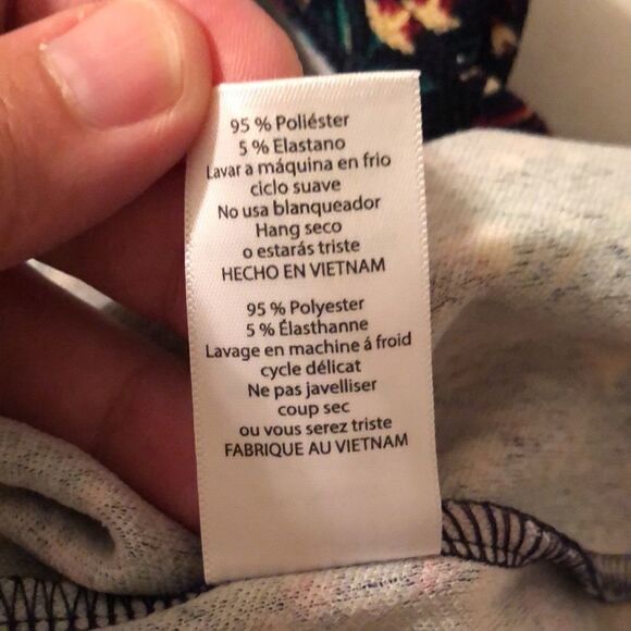 LuLaRoe XL Black Green Fuchsia Yellow Brown Stretch Cassie Pencil Skirt - Picture 9 of 9